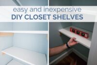 Diy closet shelves