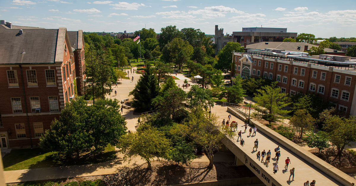 Illinois university state isu campus public less student gets support any other schroeder per than smapse wglt